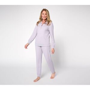 SUNNYLiFE Women's Sleepwear Sz XL Sweater Knit Zip-Up Lounge Set Gray A728834